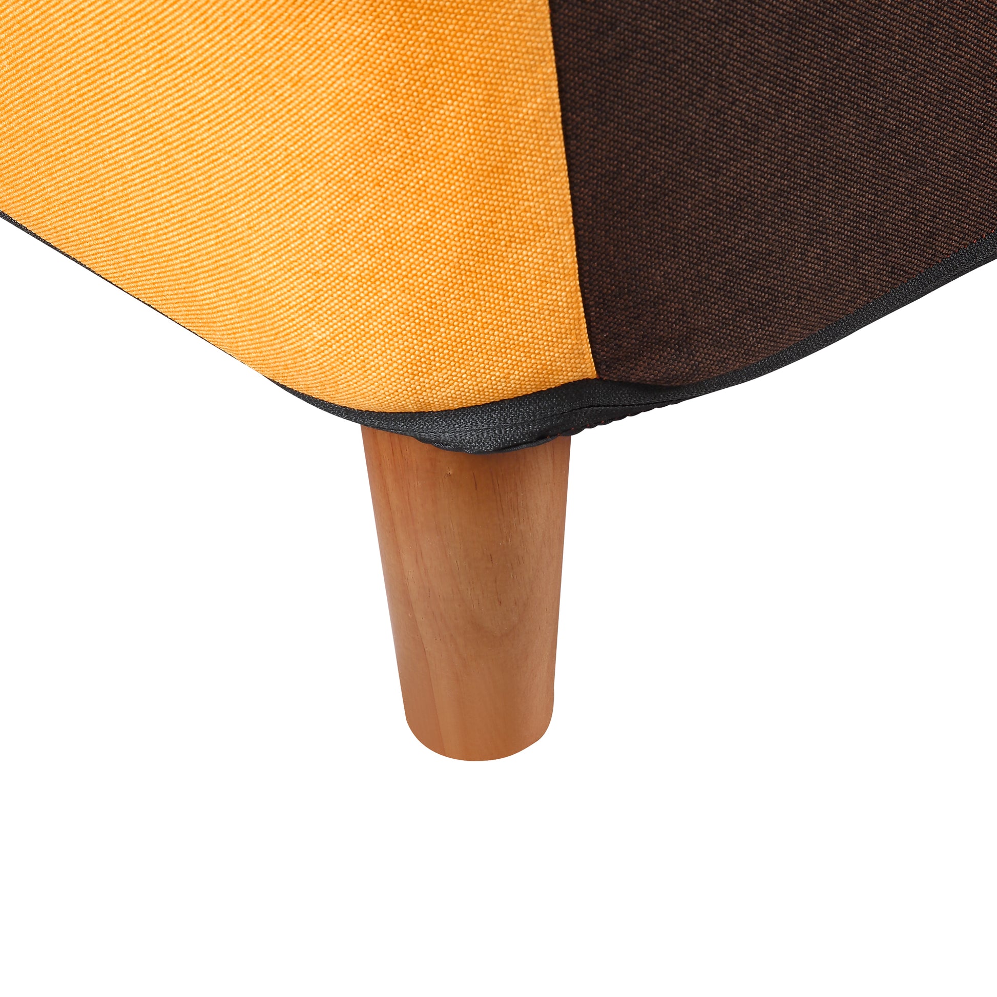 Small Space Colorful Sleeper Sofa, Solid Wood Legs Colorful Polyester