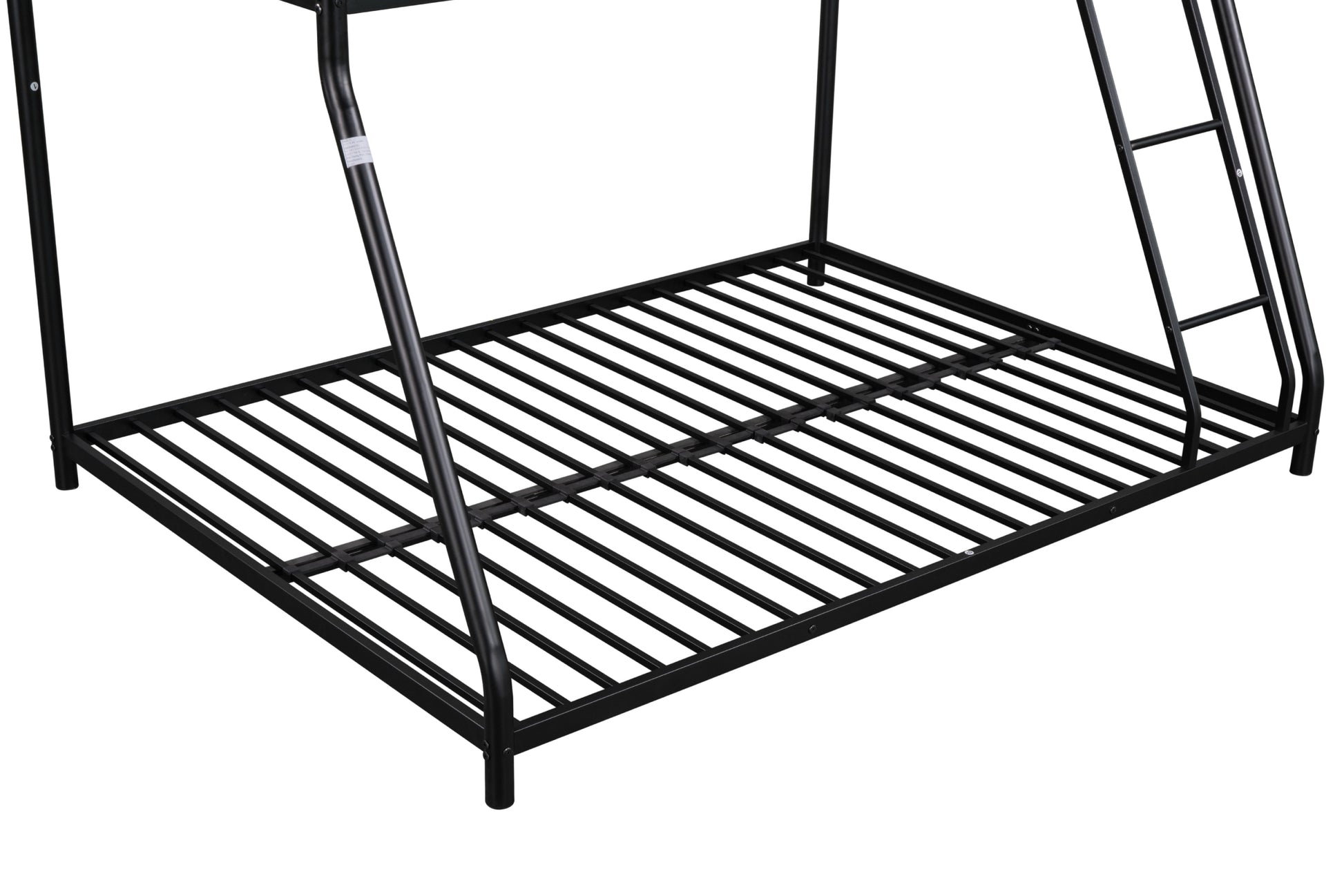 Metal Twin Over Full Bunk Bed Heavy Duty Sturdy Metal Noise Reduced Safety Guardrail Cpc Certified No Box Spring Needed Black Metal