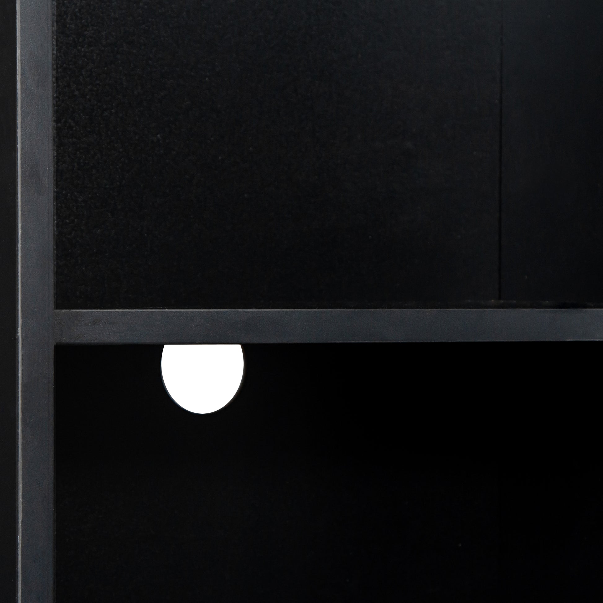 4 Pcs Modern High Gloss Wall Mount Floating Entertainment Center With 16 Color Rgb Lights, 2 Media Storage Cabinets And 2 Shelves For Living Room, Home Theater Black Particle Board