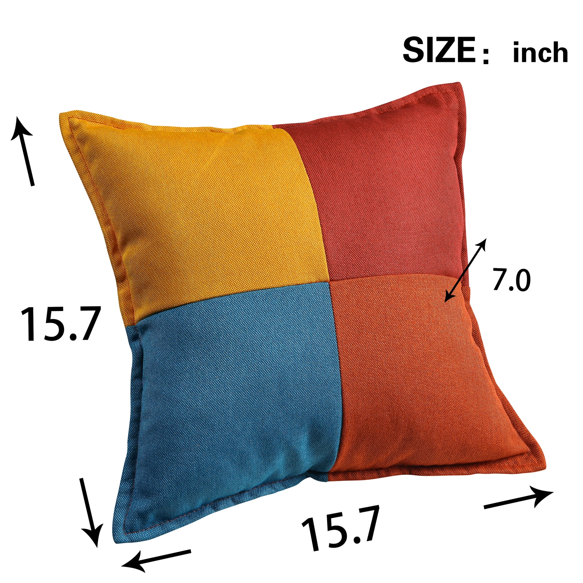 Small Space Colorful Sleeper Sofa, Solid Wood Legs Colorful Polyester