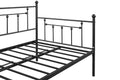 Metal Twin Daybed With Trundle Heavy Duty Sturdy Metal Noise Reduced Trundle For Flexible Space Vintage Style No Box Spring Needed Black Metal