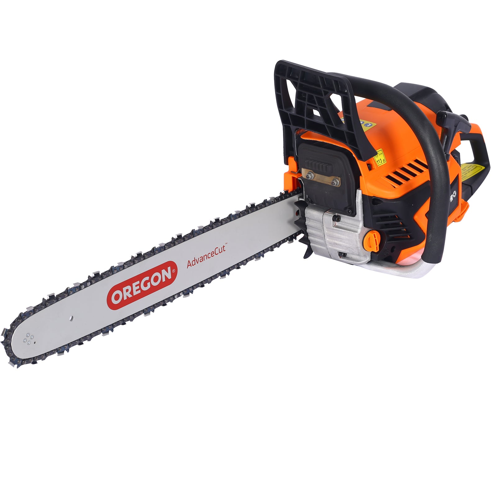 Chainsaw Gas 20Inch ,52Cc Gasoline Chain Saw For Trees ,Wood Cutting 2 Cycle Epa Compliant Oregan Bar Oregan Chain Orange Plastic