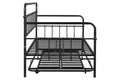 Metal Frame Daybed With Trundle Black Metal