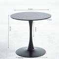Tulip Special Dining Table,Black Marble Color Top,Mdf Dining Tablekitchen Table,Exective Desk Marble Mdf