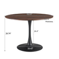 Tulip Dining Table ,Dia. 106Cm Round, Nature Wood, 1Pc Per Ctn Natural Wood Wash Mdf