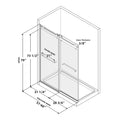Frameless Double Sliding Shower, 57