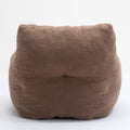 010 Soft Teddy Fabric Tufted Foam Bean Bag Chair With Teddy Fabric Coffee Coffee Soft Modern Foam Teddy