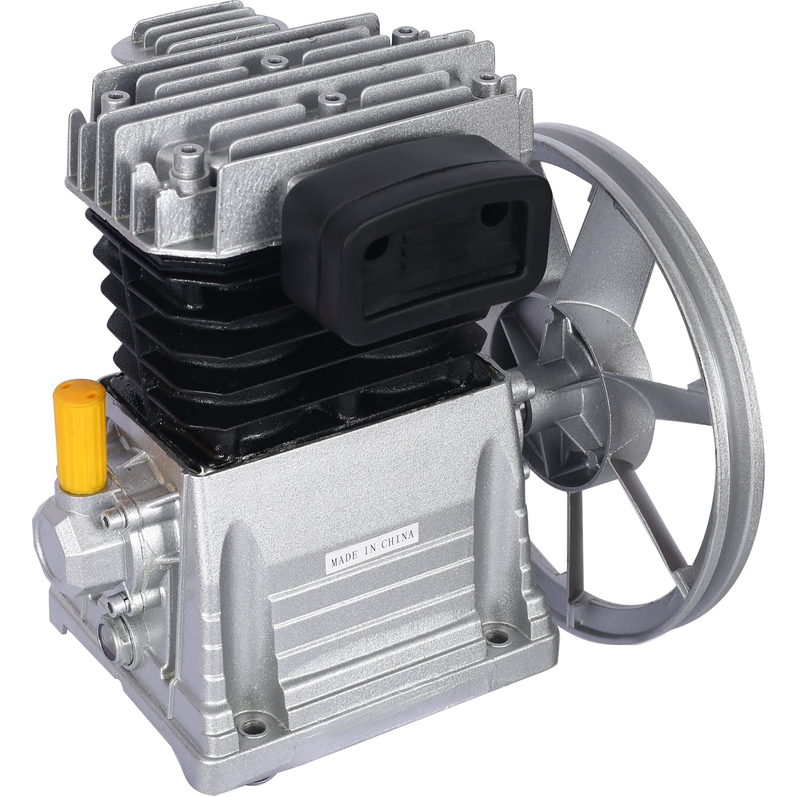 2Hp Air Compressor Head Pump 1.5Kw Air Compressor Pump Head Aluminium Piston Style 115Psi Silver Aluminium