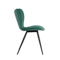 Dining Chairs Set Of 2, Dark Green Velvet Chair Modern Kitchen Chair With Metal Leg Dark Green Velvet