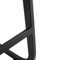Black Pu Chair Barstool Dining Counter Height Chair Set Of 2 Black Pu