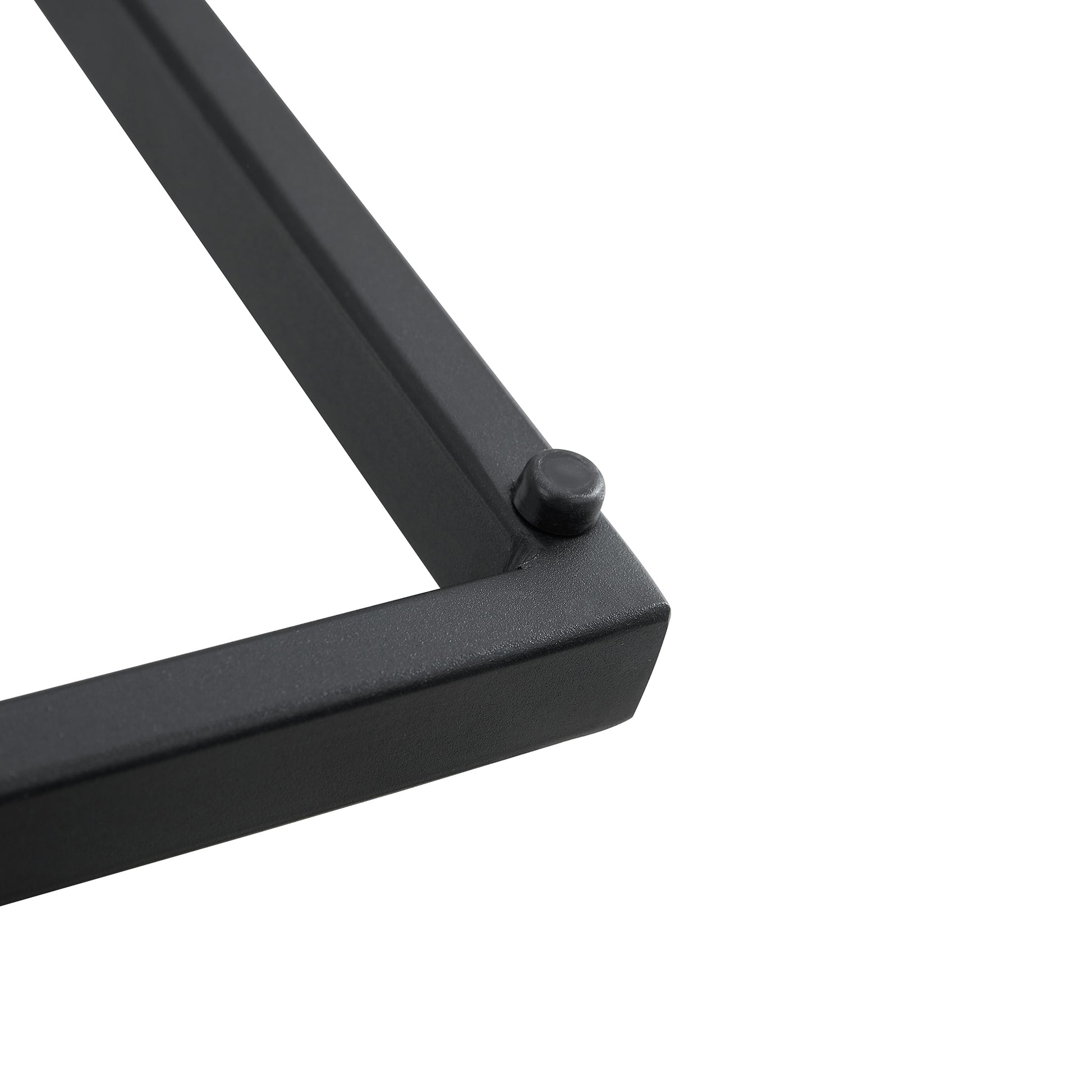 Black Pu Chair Barstool Dining Counter Height Chair Set Of 2 Black Pu