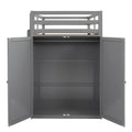 Twin Size Loft Bed With Drawers,Desk,And Wardrobe Gray Gray Solid Wood