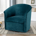 Eden Ocean Swivel Chair Blue Foam Polyester
