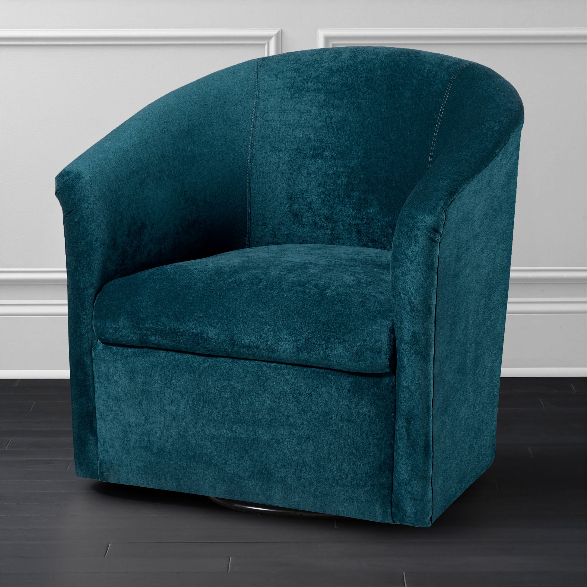 Eden Ocean Swivel Chair Blue Foam Polyester