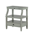Newland Antique Grey Storage Nightstand Antique Gray Wood Plywood