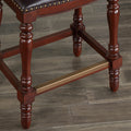 Clinton Saddle Seat Counter Stool Cherry Foam Fabric