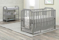Celeste 3 In 1 Convertible Island Crib Light Gray Light Gray Solid Wood