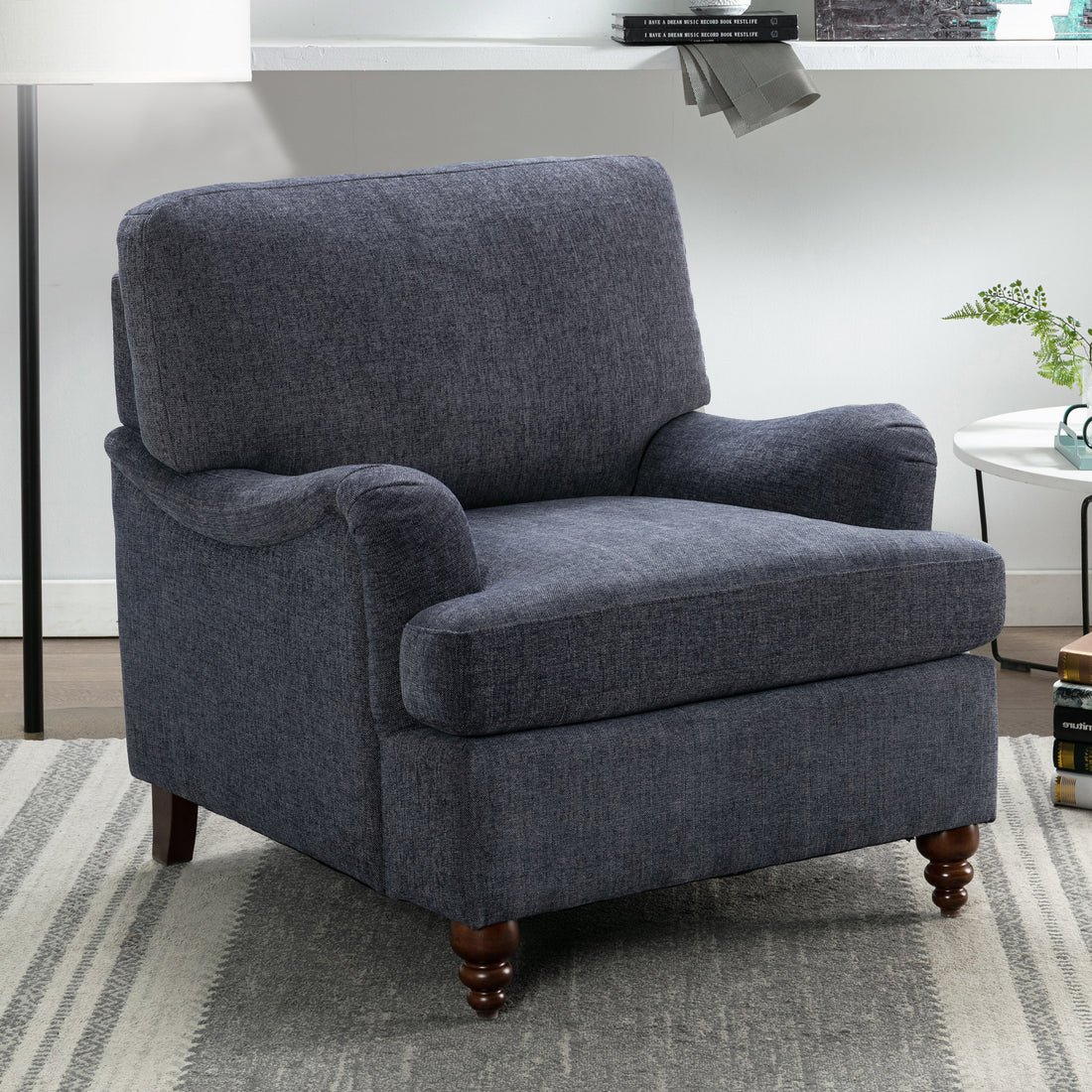 Candor Arm Chair Navy Navy Foam Polyester