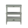 Newland Antique Grey Storage Nightstand Antique Gray Wood Plywood