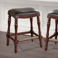Clinton Saddle Seat Counter Stool Cherry Foam Fabric