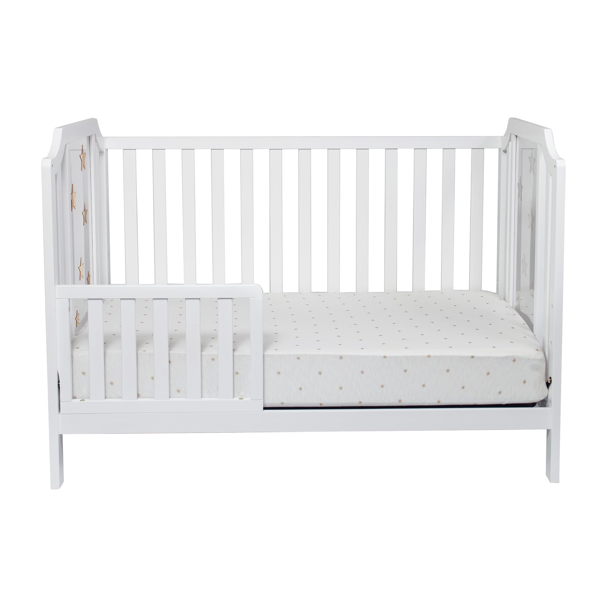 Celeste 3 In 1 Convertible Island Crib White White Solid Wood
