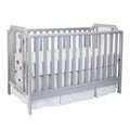 Celeste 3 In 1 Convertible Island Crib Light Gray Light Gray Solid Wood