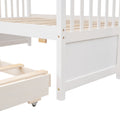 Twin Over Full Bunk Bed With Twin Size Trundleseparable Bunk Bed With Drawers For Bedroom White White Solid Wood