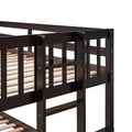 Twin Over Full Bunk Bed With Twin Size Trundleseparable Bunk Bed With Drawers For Bedroom Espresso Espresso Solid Wood