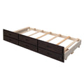 Twin Over Full Bunk Bed With Twin Size Trundleseparable Bunk Bed With Drawers For Bedroom Espresso Espresso Solid Wood