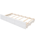 Twin Over Full Bunk Bed With Twin Size Trundleseparable Bunk Bed With Drawers For Bedroom White White Solid Wood