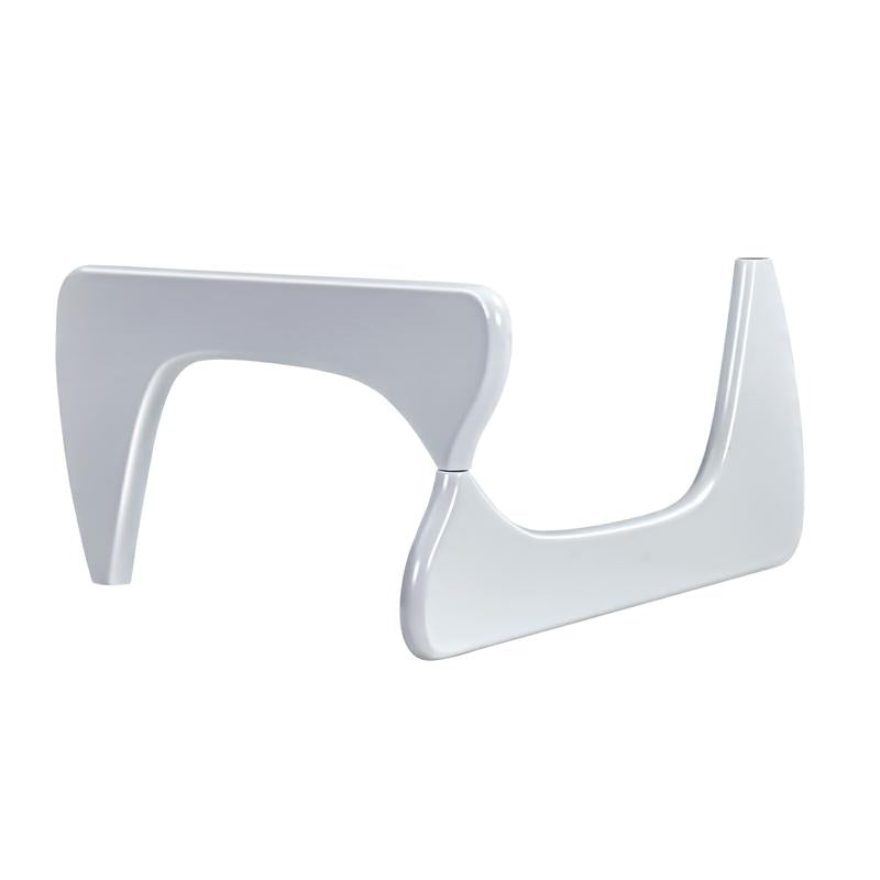 Home Modern Triangle Coffee Table White Solid Wood