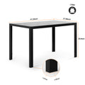 Dining Table Black Glass