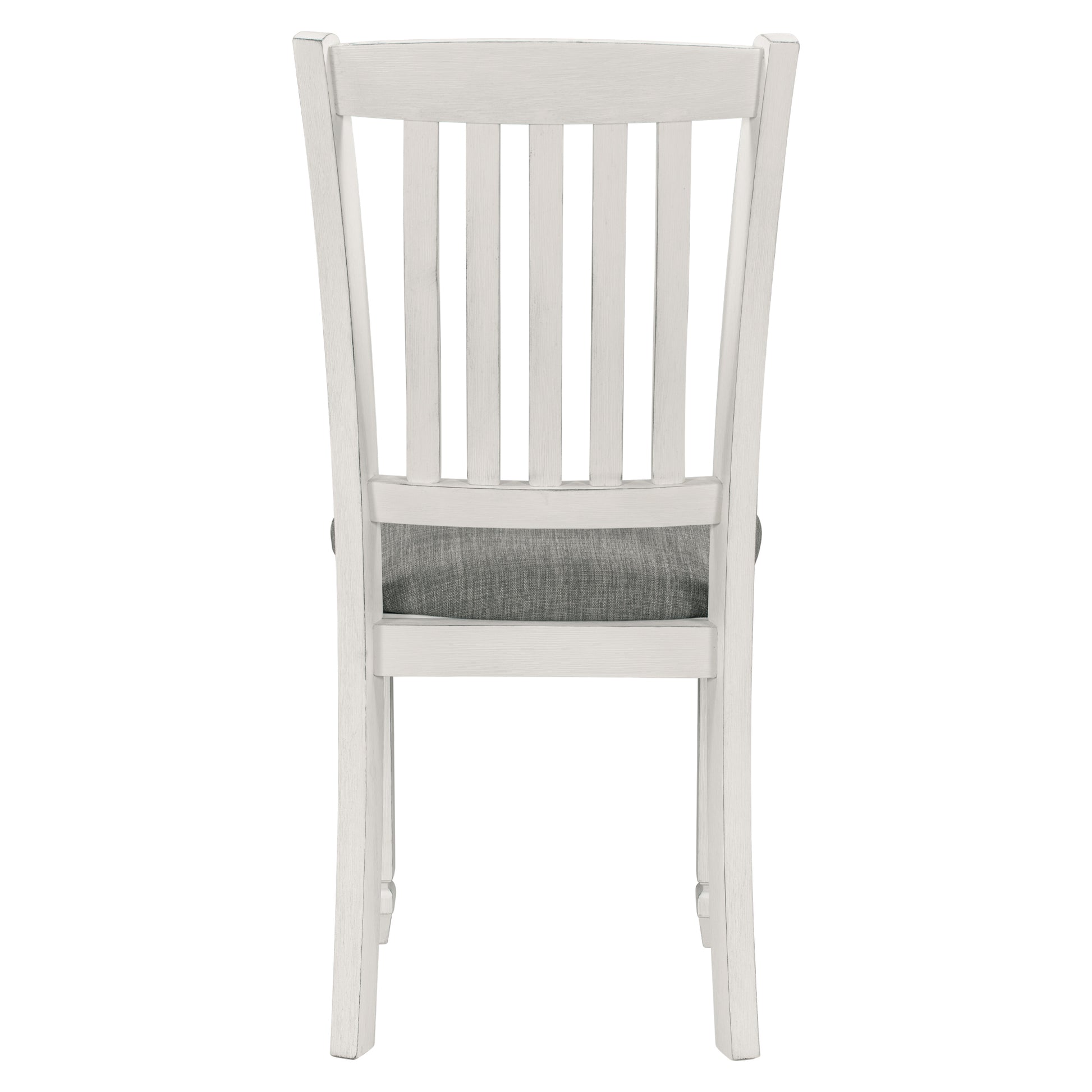 7 Piece Dining Table Set Wood Dining Table And 6 Upholstered Chairs With Shaped Legs For Dining Room Living Room Furniture Gray White White Gray Solid Wood