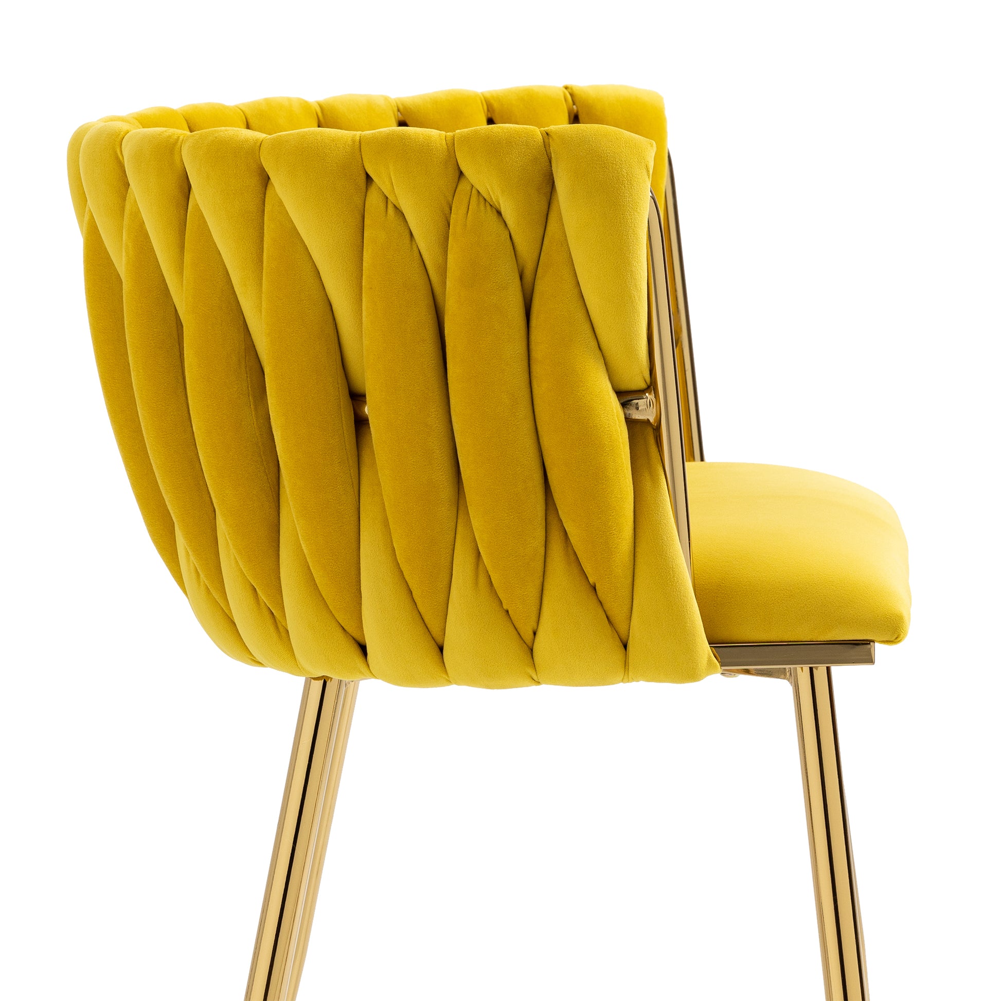 Coolmore Leisuredining Chairsaccent Chair1Pc Set Mustard Metal