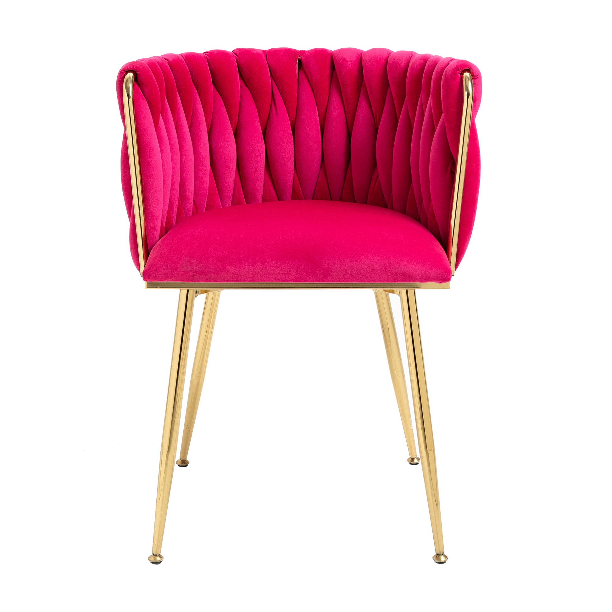 Coolmore Leisuredining Chairsaccent Chair2Pc Set Rose Red Metal