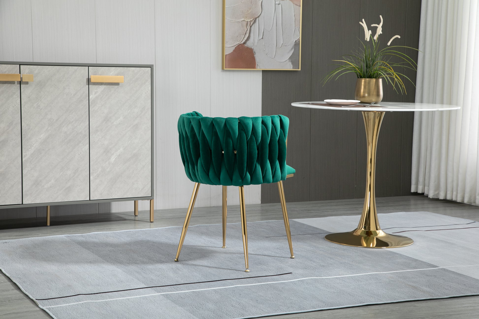 Coolmore Leisuredining Chairsaccent Chair1Pc Set Emerald Metal