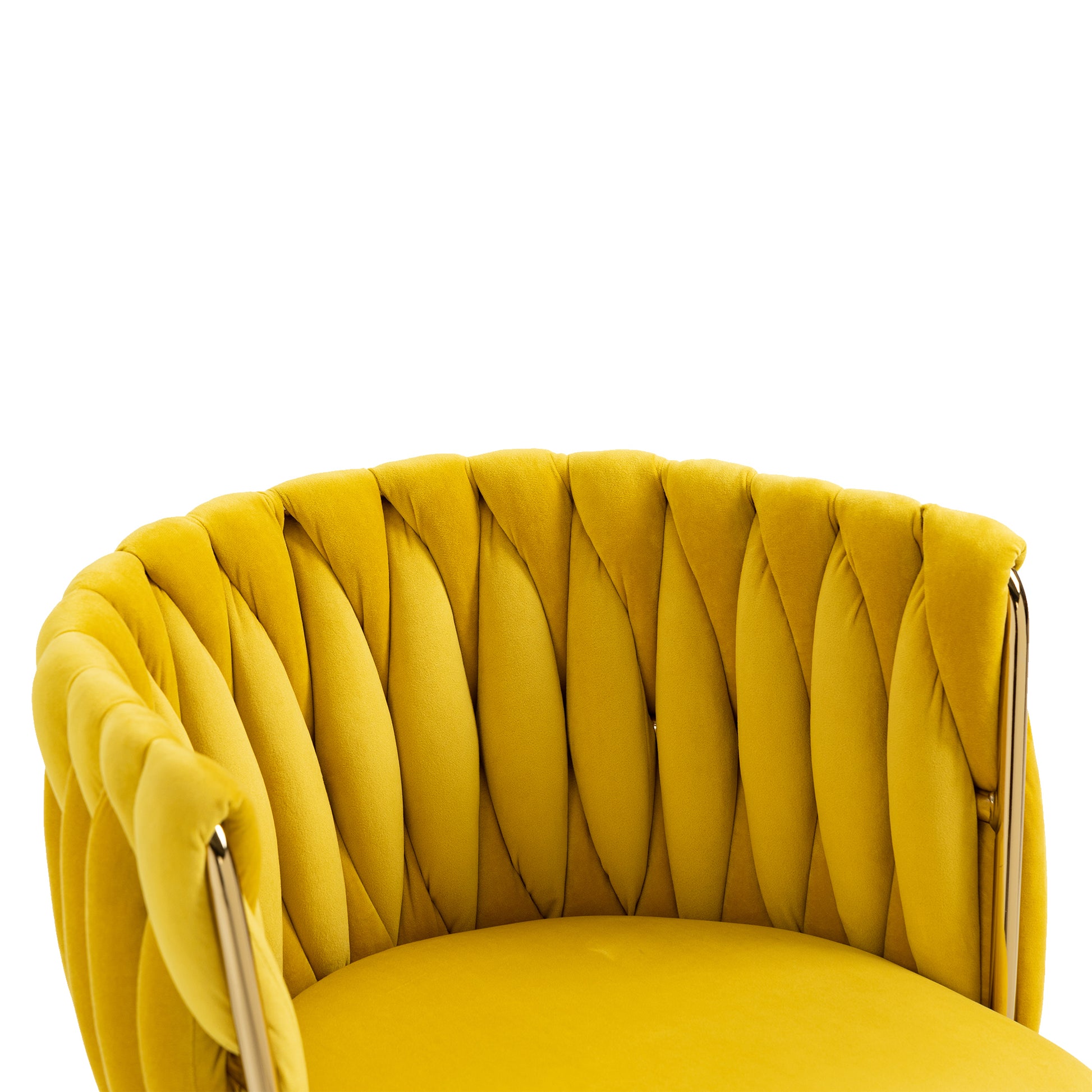 Coolmore Leisuredining Chairsaccent Chair1Pc Set Mustard Metal