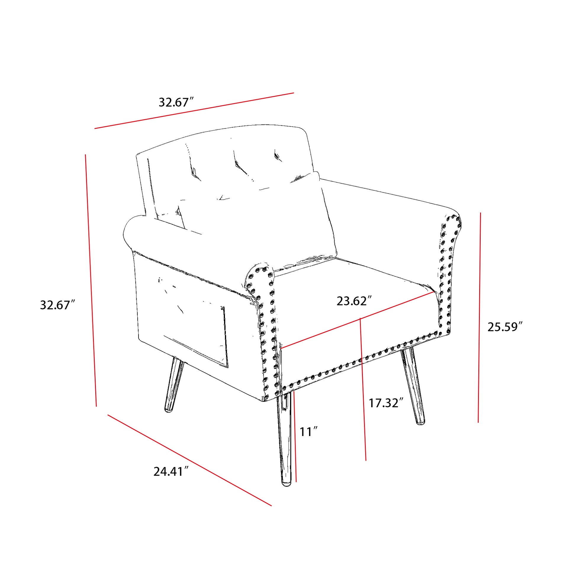 Pink Velvet Armchair With Metal Legs Pink Foam Velvet