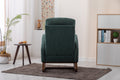 Coolmore Rocking Chair, Modern Glider Chair, Recliner Armchair With Wood Legs And Side Pocket, Nursery Rocking Accent Chair With High Back For Living Room Bedroom Emerald Linen Emerald Foam Solid Wood