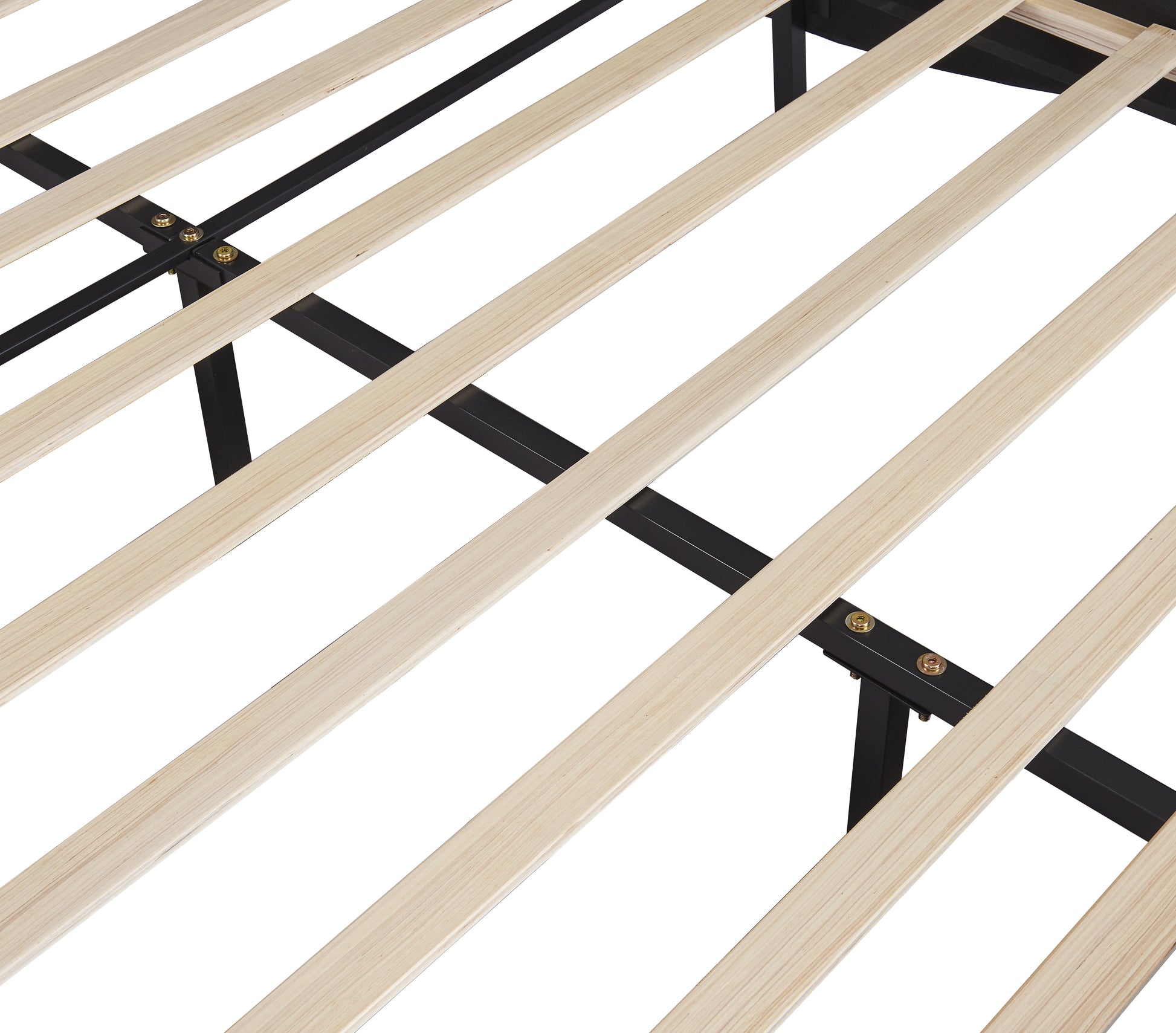 Queen Size Upholstered Faux Leather Platform Bed With Led Light Bed Frame With Slatted Black Queen Black Solid Wood