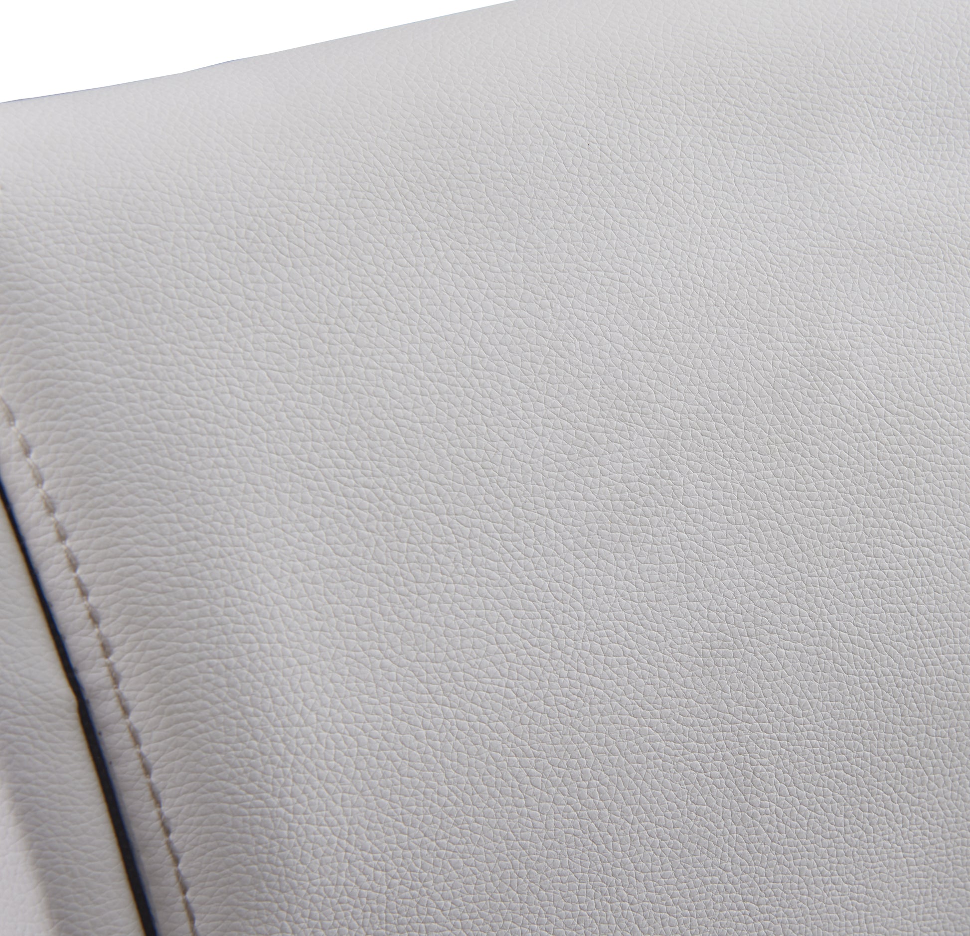 Full Size Upholstered Faux Leather Platform Bed With Led Light Bed Frame With Slatted White Full White Solid Wood