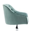 Coolmore Velvet Home Office Desk Chair, Modern Cute Computer Chair, Wheels Swivel Height Adjustable Swivel Task Chair For Home Office Mint Green Velvet Mint Green Foam Metal