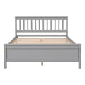 Full Bed With Headboard And Footboard For Kids, Teens, Adults,With A Nightstand,Grey Full Grey Pine