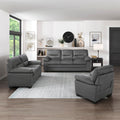 Modern Sleek Design Living Room Furniture 1Pc Sofa Dark Gray Fabric Upholstered Comfortable Plush Seating Dark Gray Primary Living Space Modern Fabric