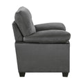 Modern Sleek Design Living Room Furniture 1Pc Chair Dark Gray Fabric Upholstered Comfortable Plush Seating Dark Gray Primary Living Space Modern Fabric