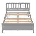 Full Bed With Headboard And Footboard For Kids, Teens, Adults,With A Nightstand,Grey Full Grey Pine