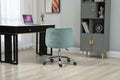 Coolmore Velvet Home Office Desk Chair, Modern Cute Computer Chair, Wheels Swivel Height Adjustable Swivel Task Chair For Home Office Mint Green Velvet Mint Green Foam Metal