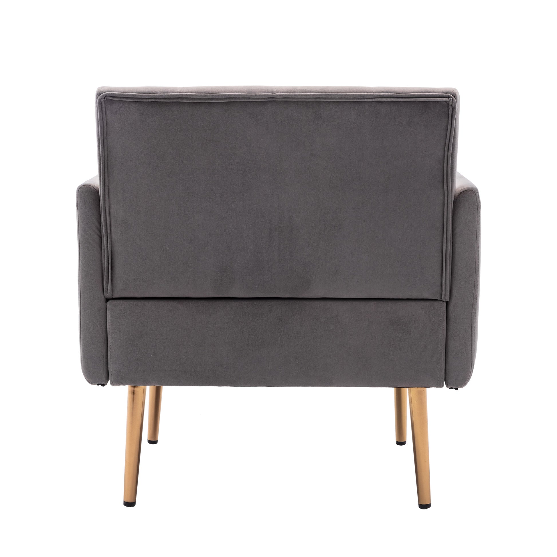 Coolmore Accent Chair ,Leisure Single Sofa With Rose Golden Feet Grey Polyester