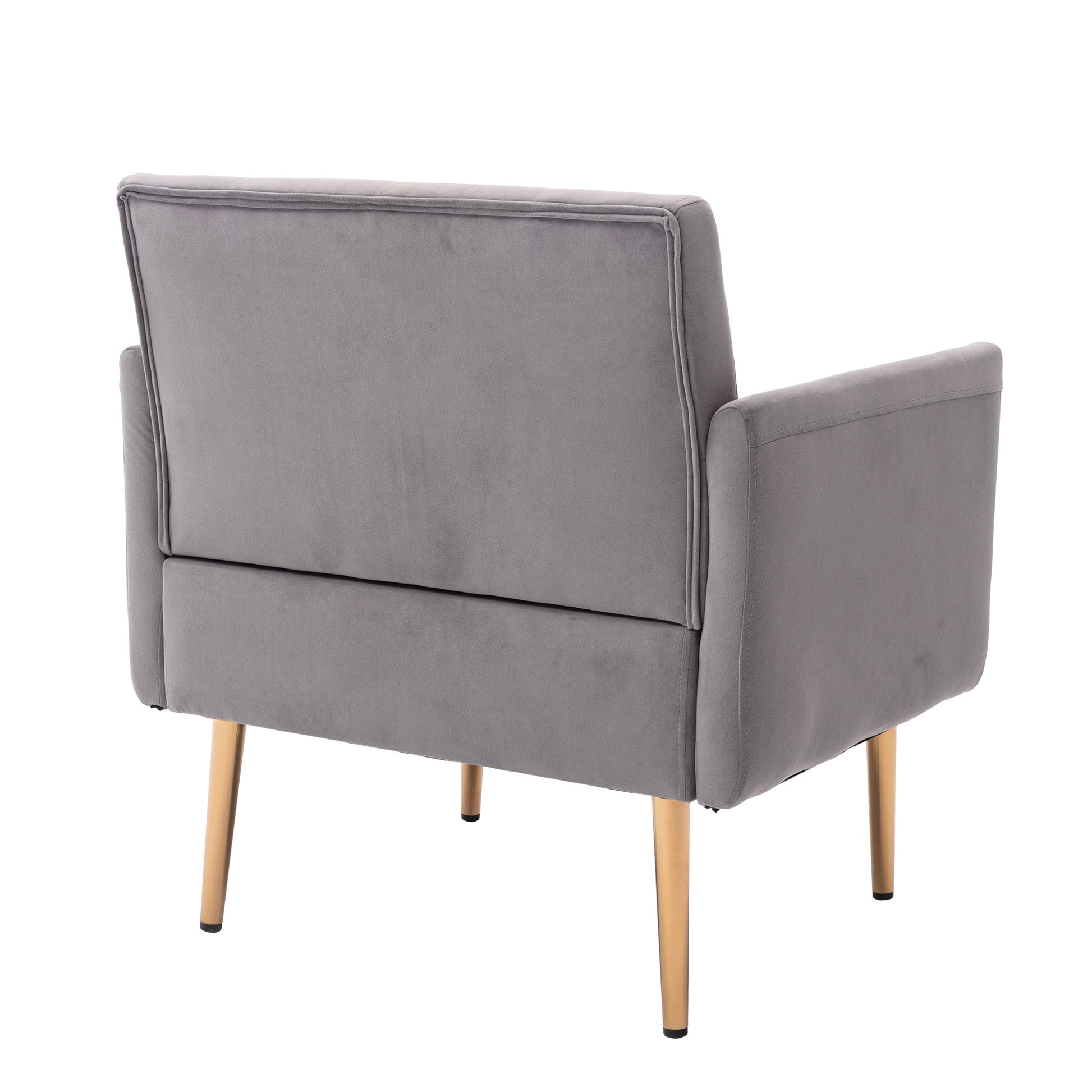 Coolmore Accent Chair ,Leisure Single Sofa With Rose Golden Feet Grey Polyester