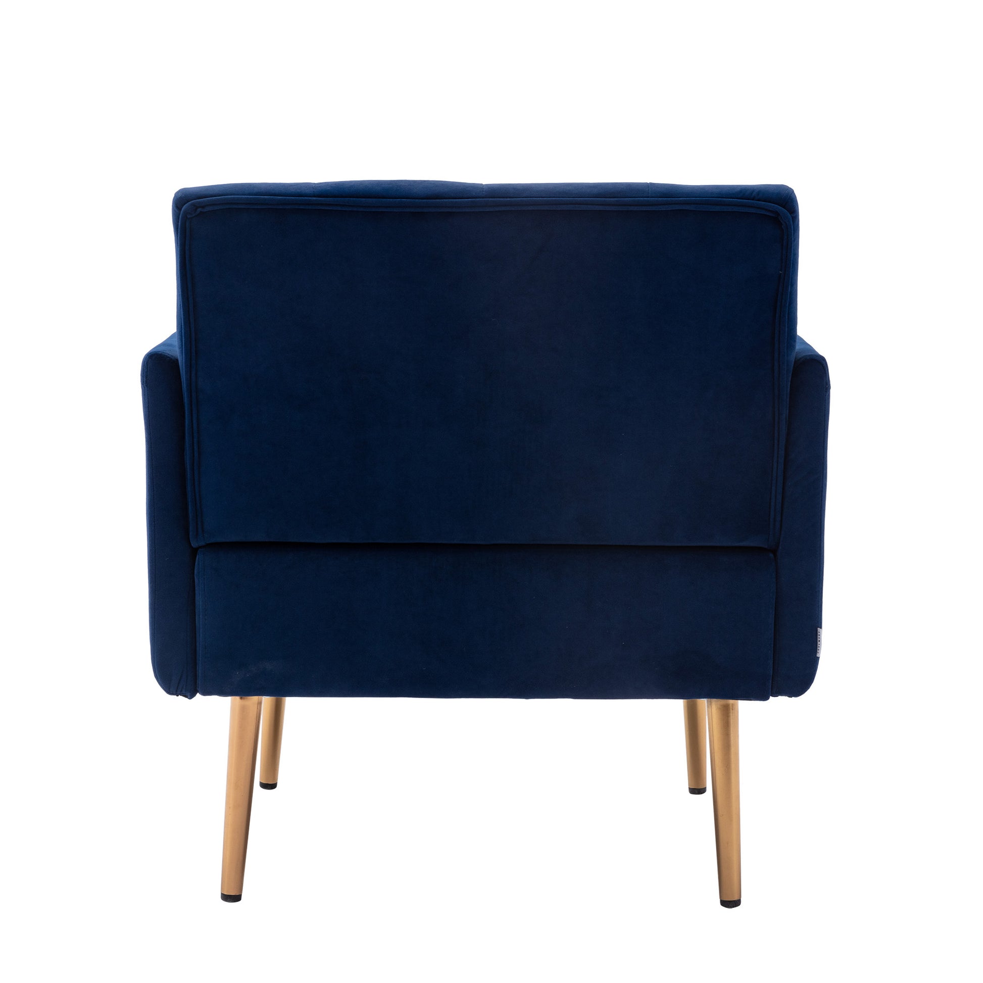 Coolmore Accent Chair ,Leisure Single Sofa With Rose Golden Feet Navy Polyester